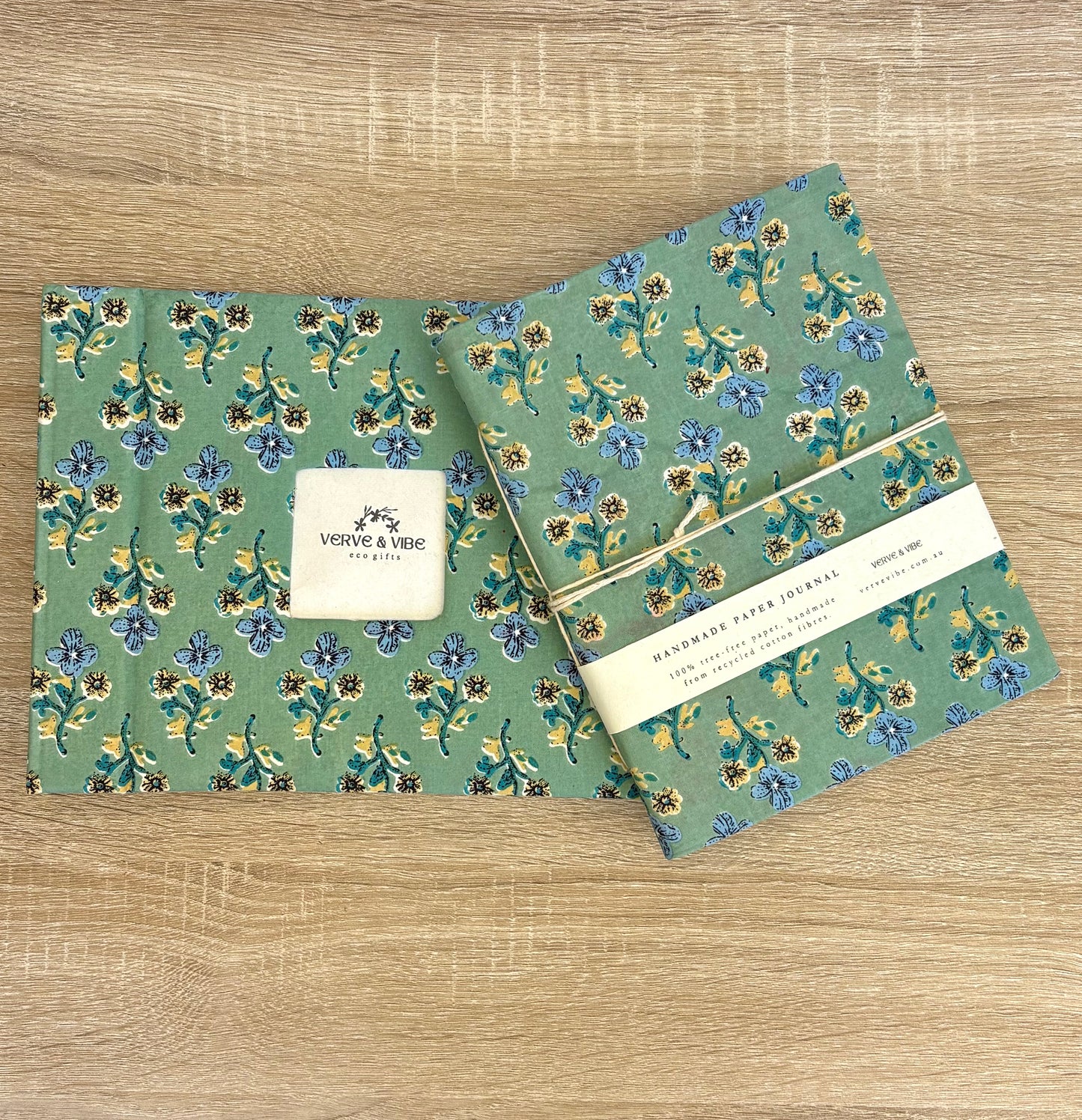 Wildflower Meadows - Fabric Cover, Handmade Blank Journal