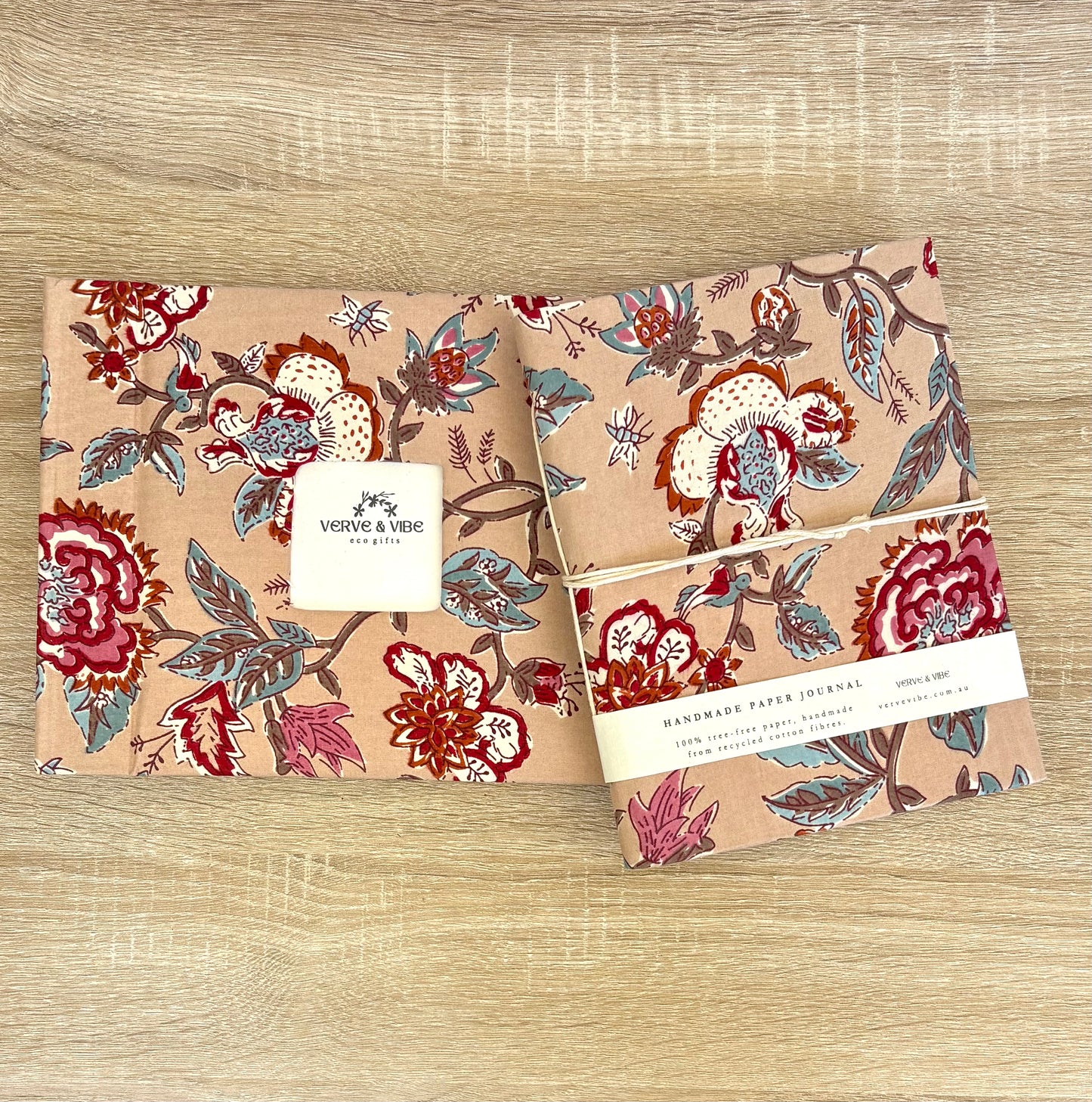 Myriad Myra - Fabric Cover, Handmade Blank Journal