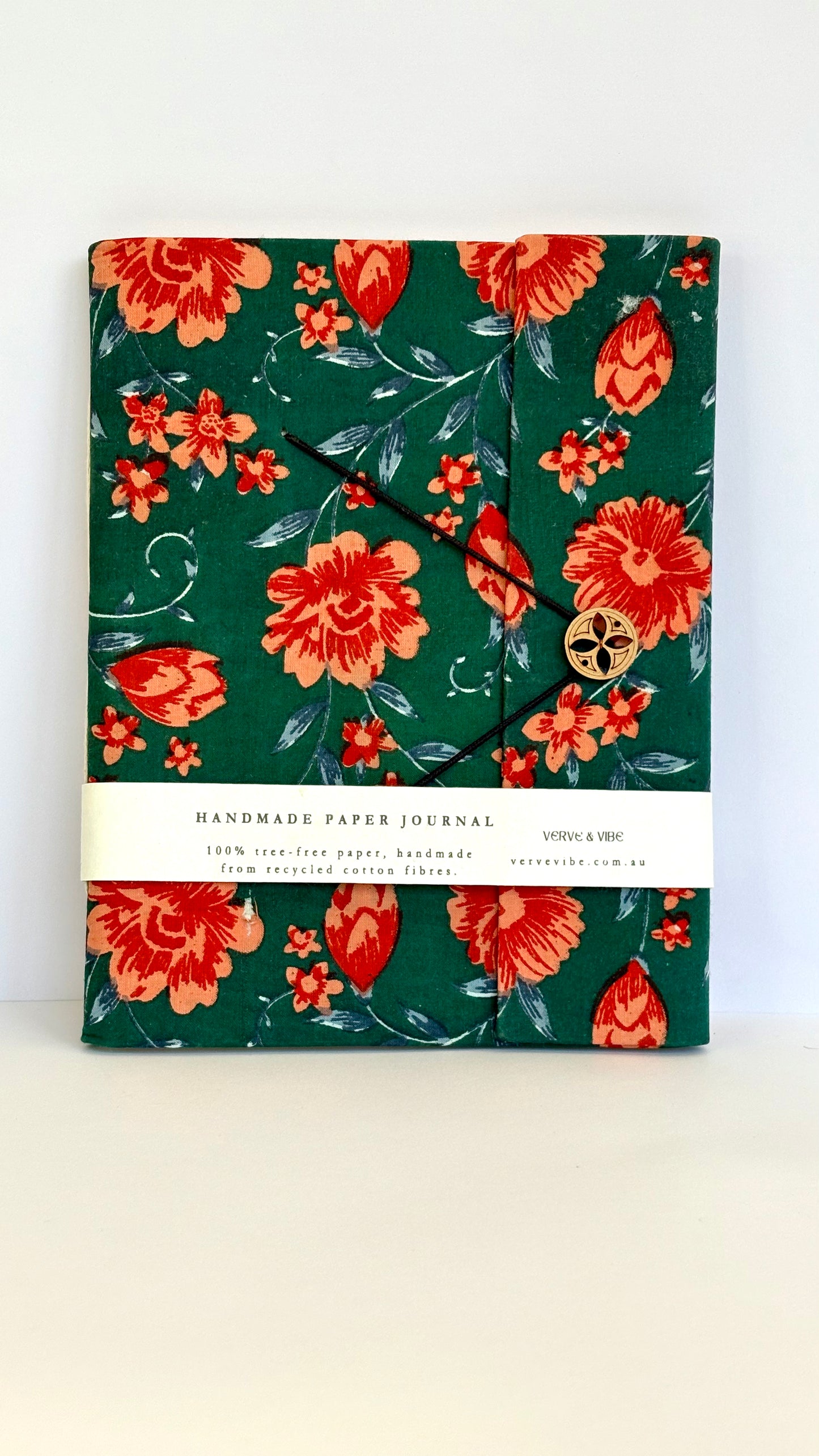 Autumn Aurelia - Fabric Cover & Handmade Blank Journal