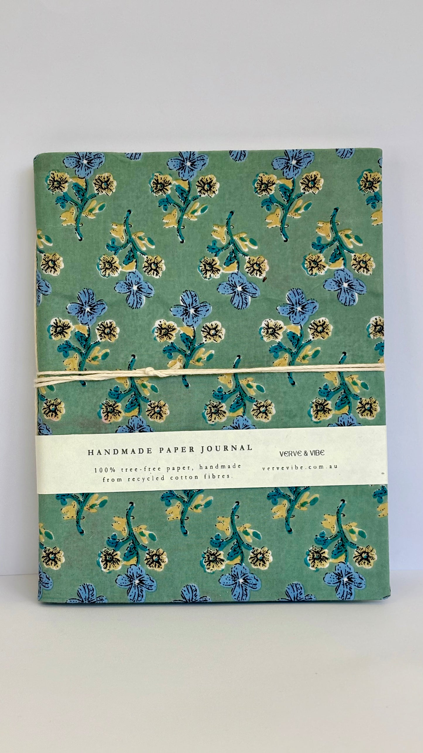 Wildflower Meadows - Fabric Cover, Handmade Blank Journal