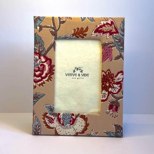 Myriad Myra - Fabric & Recycled Paper Board Photo Frame