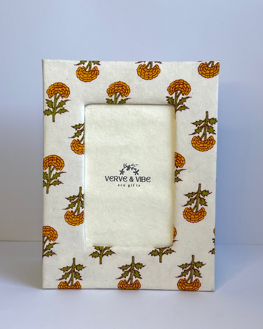 Enchanting Eva - Fabric & Recycled Paper Board Photo Frame