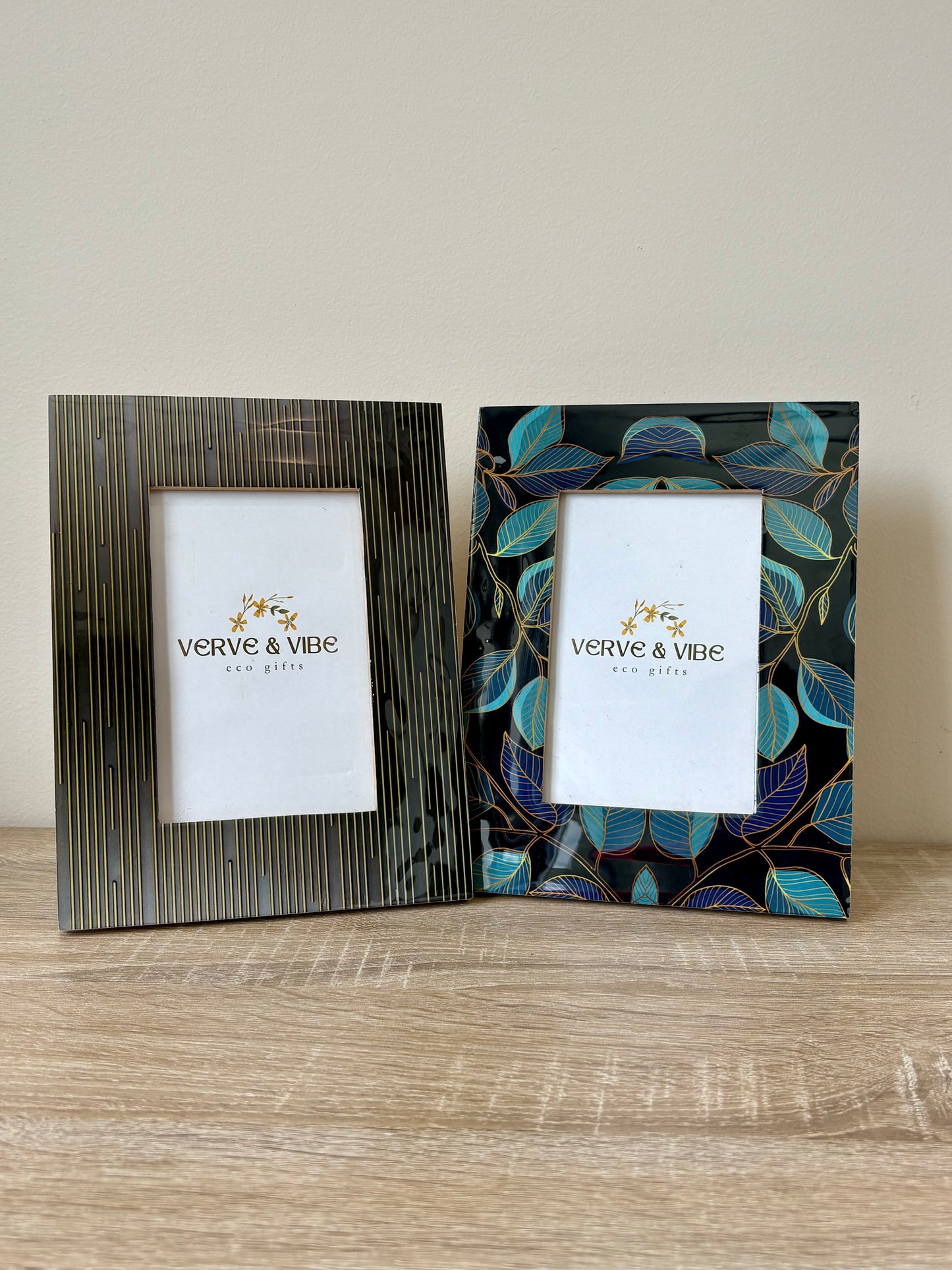 Azure Handcrafted Wood Photo Frame