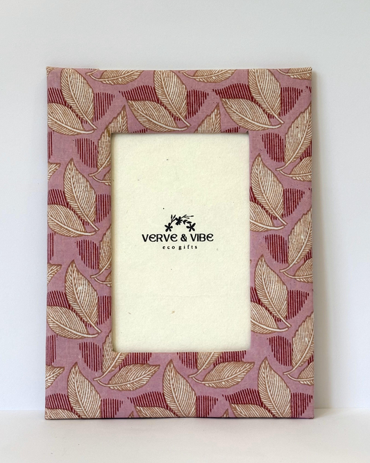 Lovely Lyla - Fabric & Recycled Paper Board Photo Frame