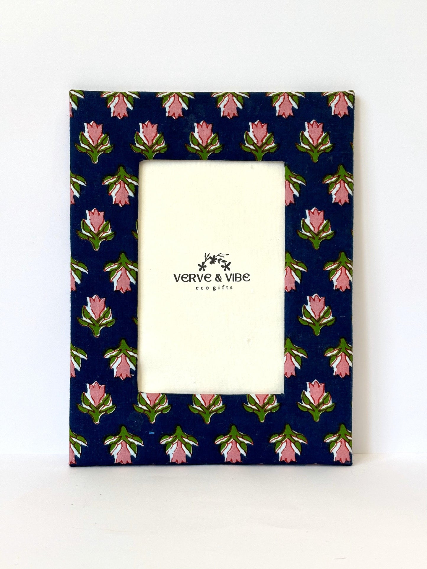 Beautiful Blossom - Fabric & Recycled Paper Board Photo Frame