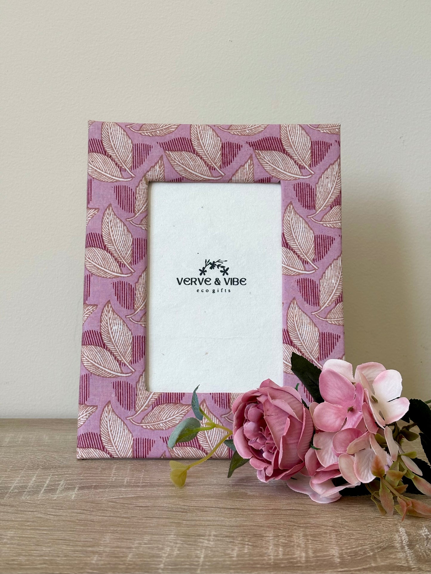 Lovely Lyla - Fabric & Recycled Paper Board Photo Frame