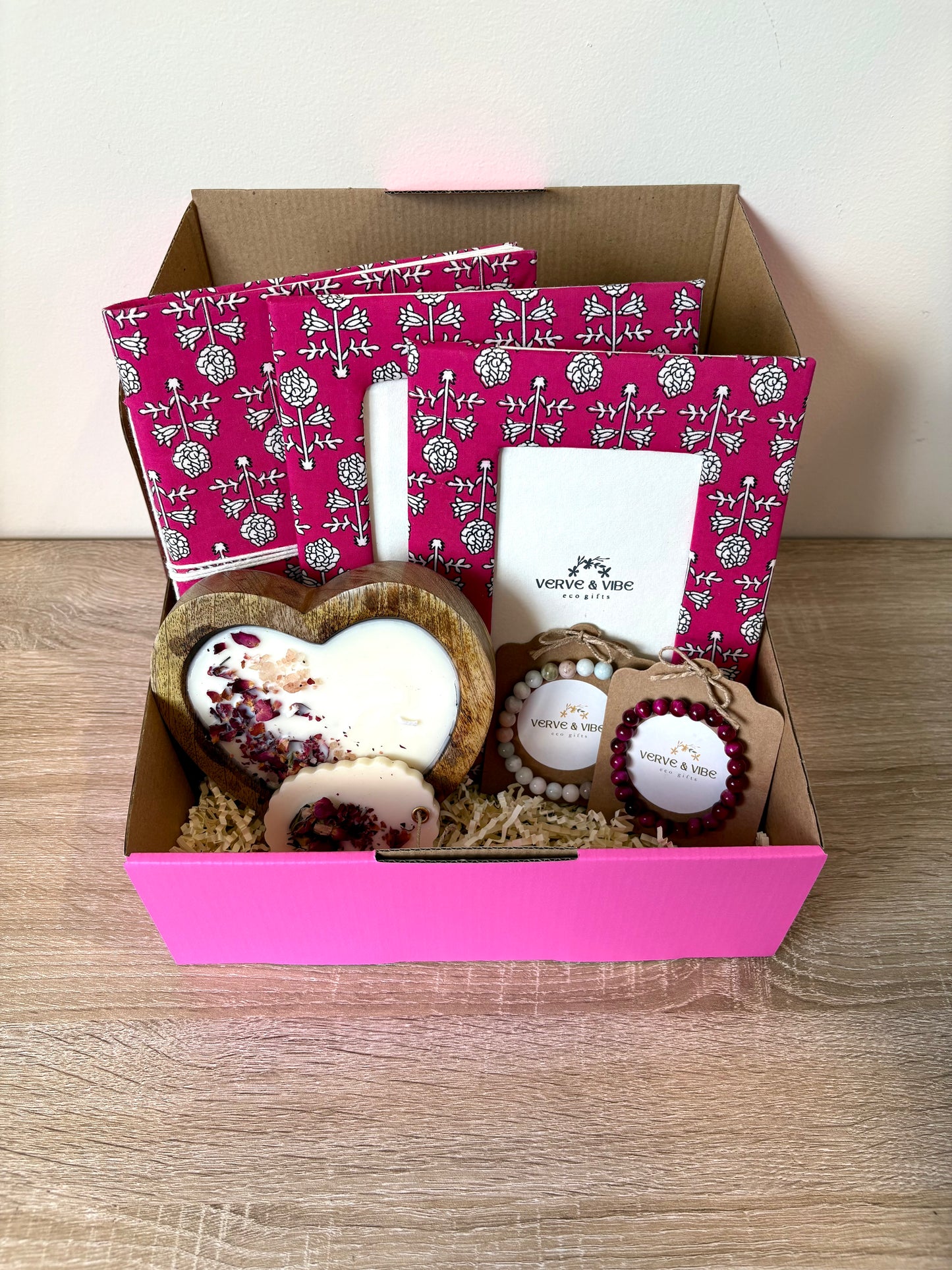 Heartstrings Hamper - Rich Fuschia, Pretty-in-Pink Gift Box