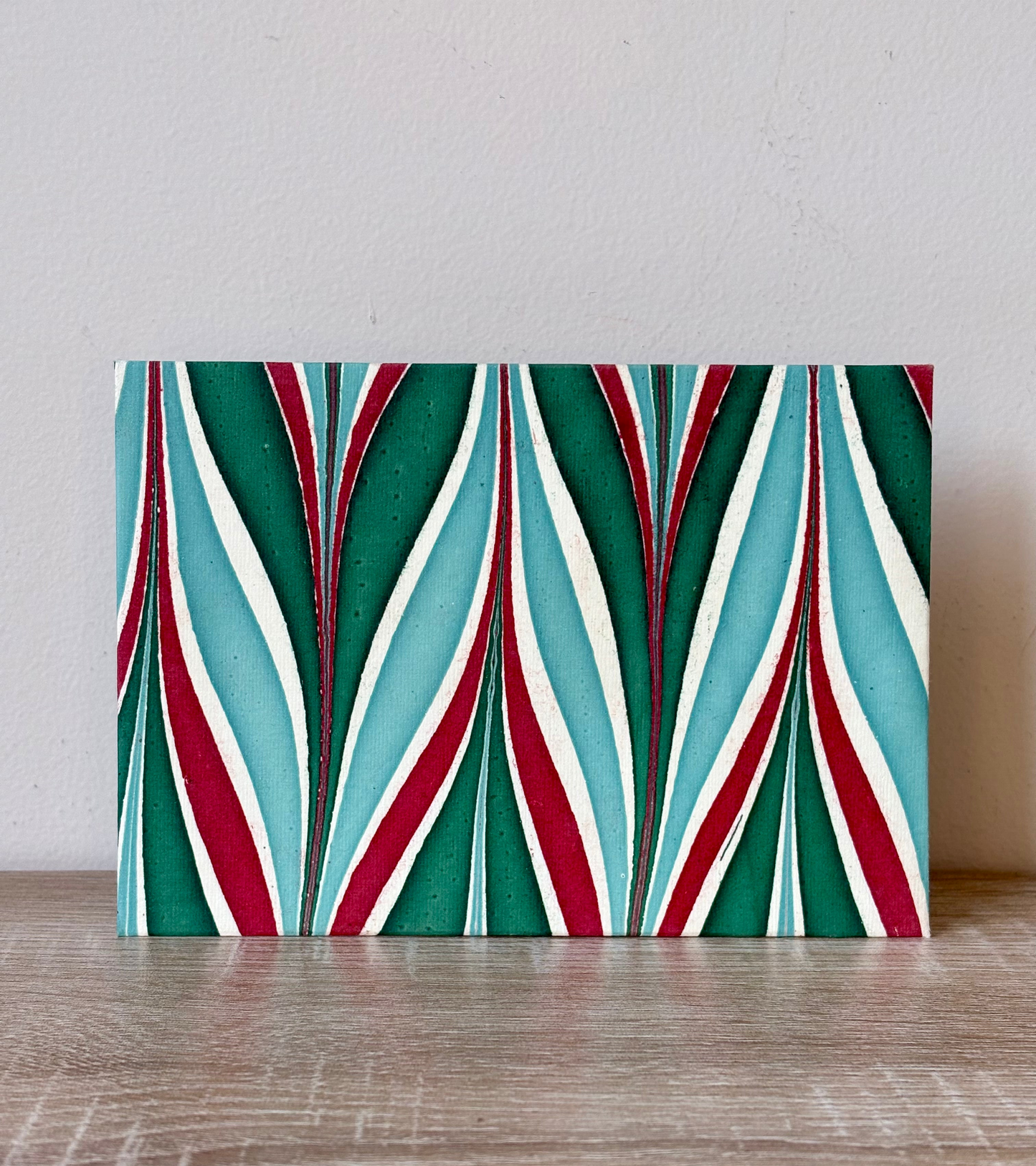 Marbled Motif - Letter Card & Marbled Paper Envelope, Set of 5
