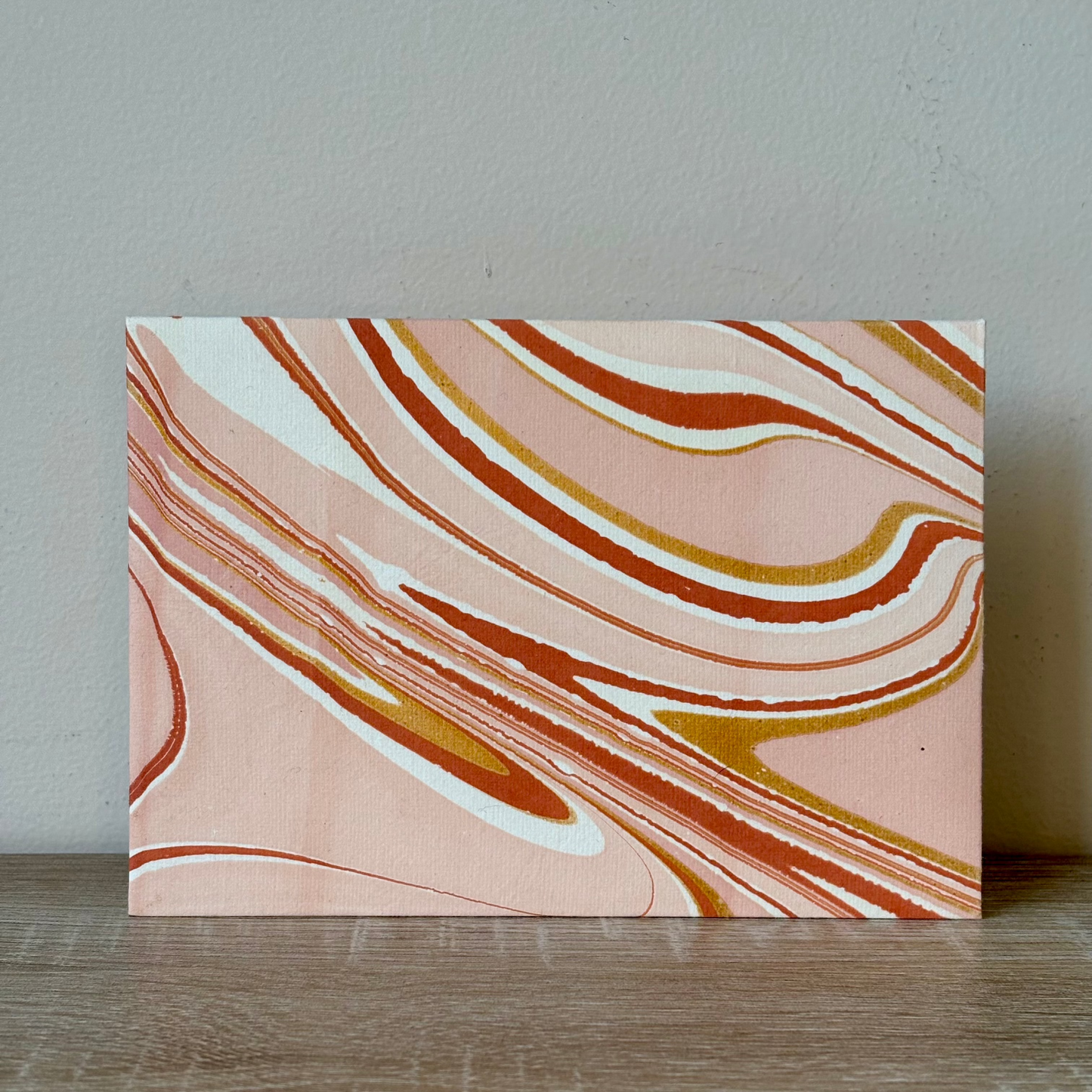 Sand Dunes - Recycled Paper Letter Card & Marbled Envelope, Set of 5