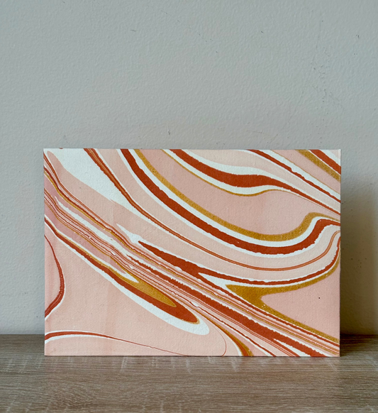 Sand Dunes - Letter Card & Marbled Paper Envelope, Set of 5