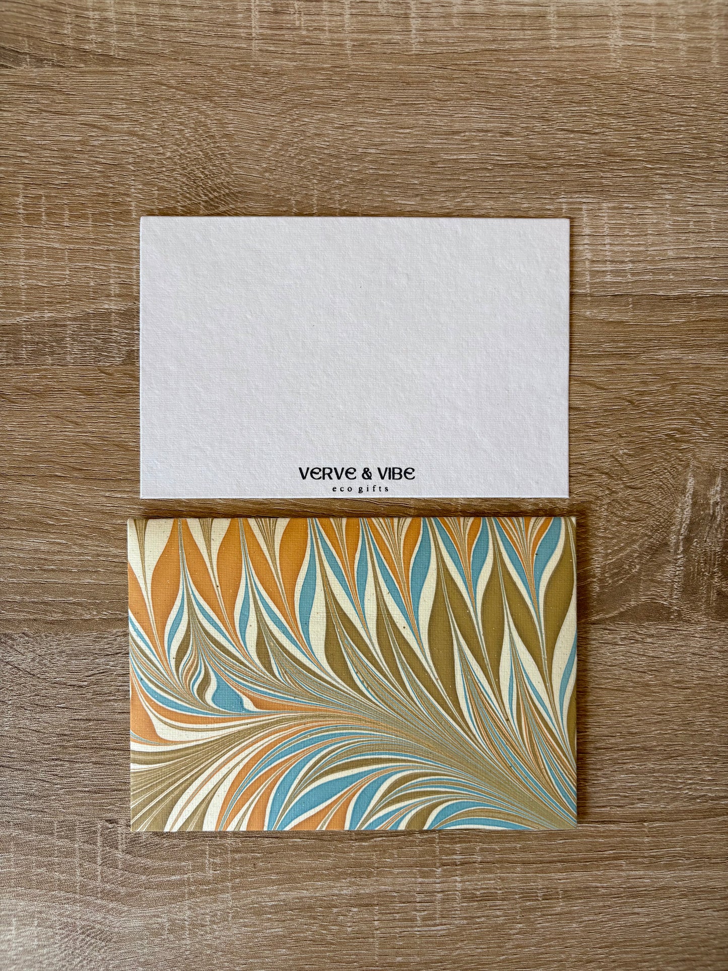 Your Message on Marbled Greeting Card