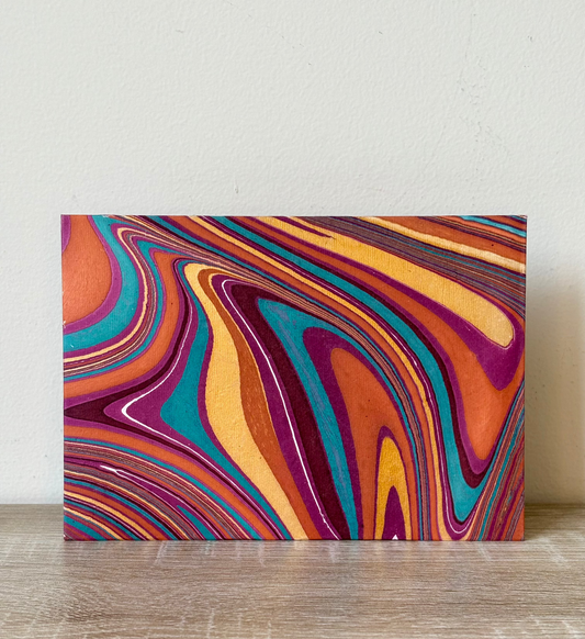 Dreamy Rosé - Letter Card & Marbled Paper Envelope, Set of 5