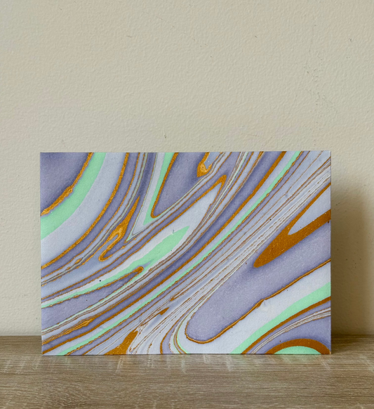 Lavender Haze - Letter Card & Marbled Paper Envelope, Set of 5