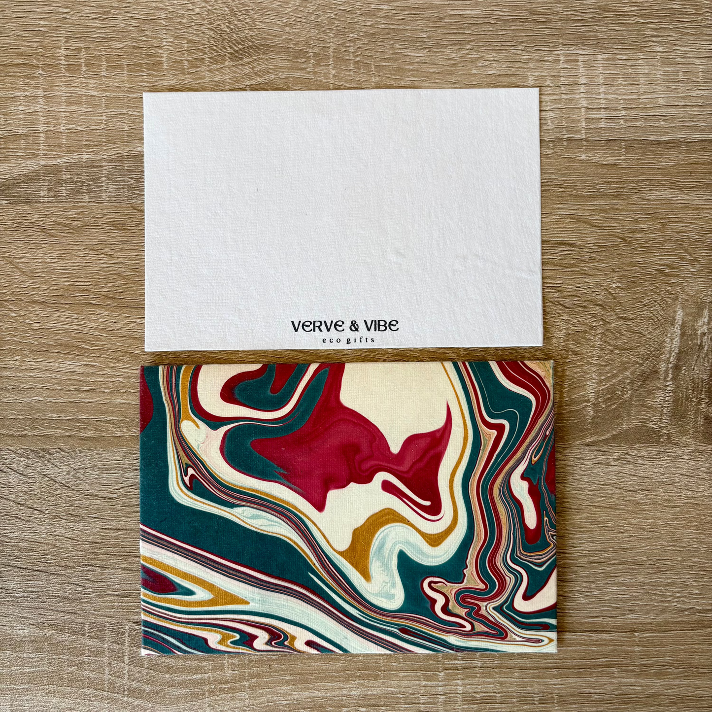 Flowy Delta - Marbled, Recycled Paper Letter & Envelope Set of 5