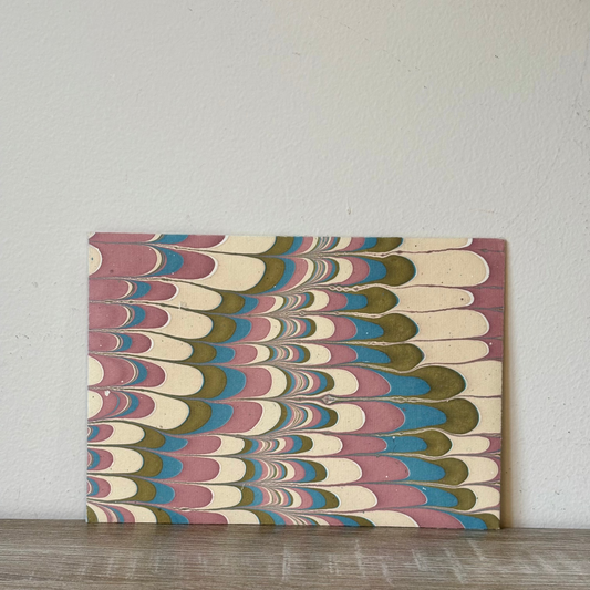 Abstract Muse - Letter Card & Marbled Paper Envelope, Set of 5
