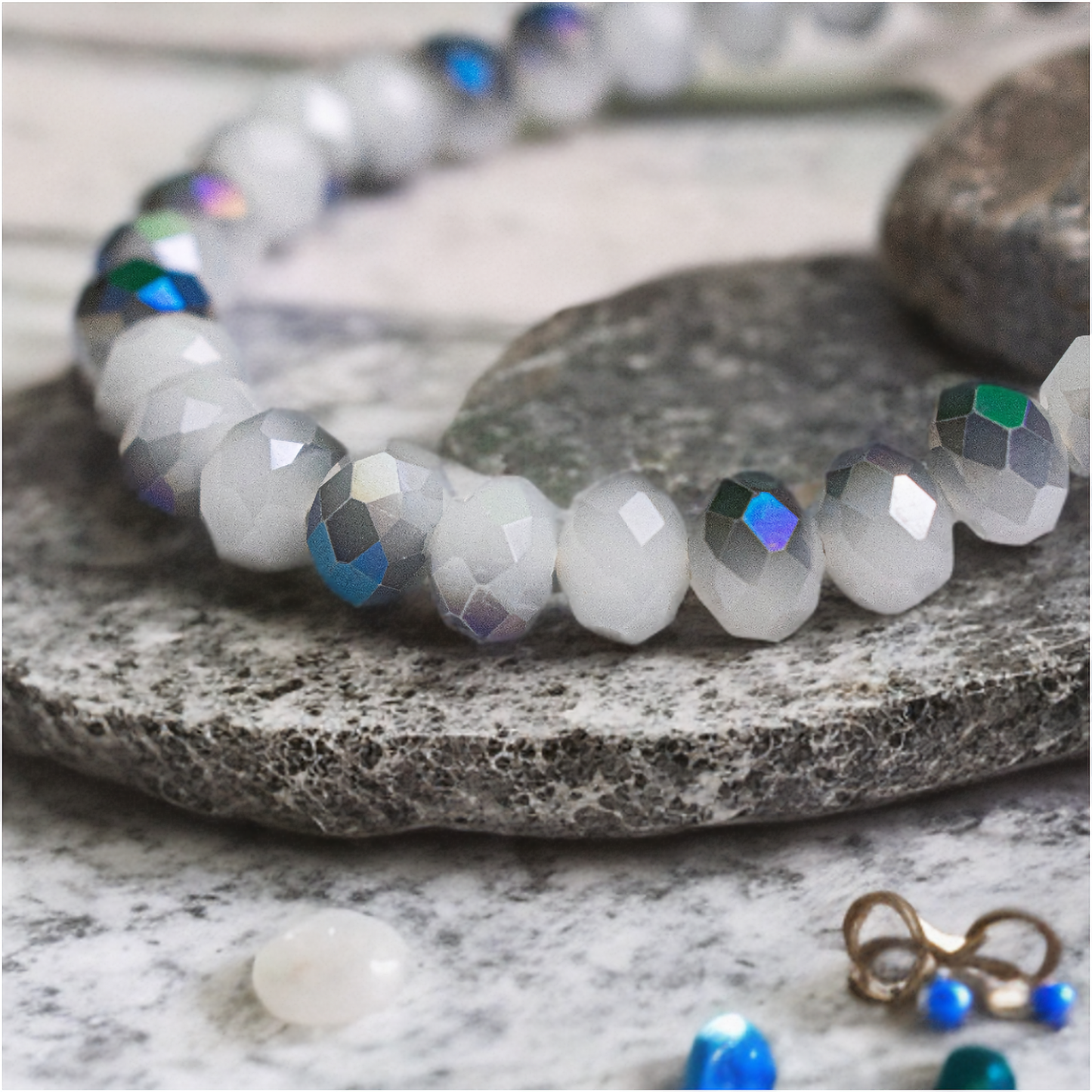 Galaxy Silver Grey, Imitation Quartz Bracelet