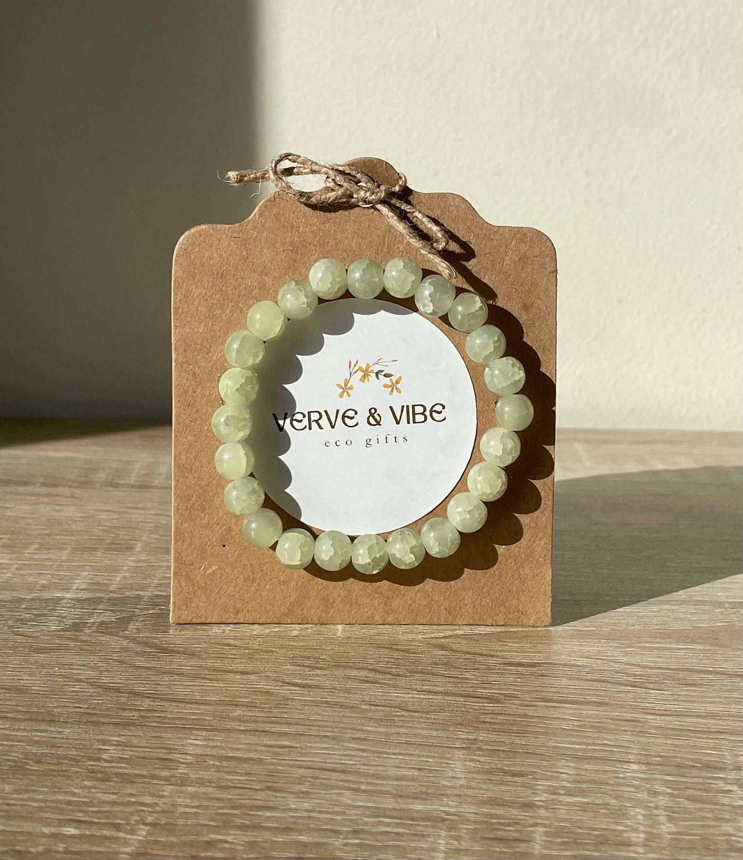 Serene Jade Green, Imitation Quartz Bracelet