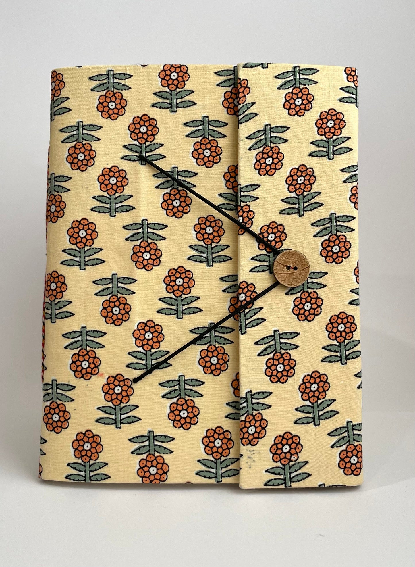 Elegant Tara - Fabric Cover, Handmade Blank Journal