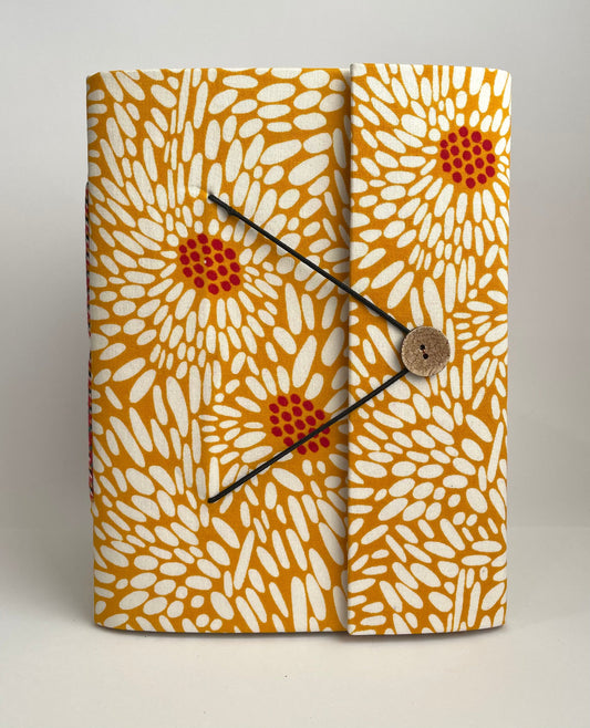 Sunny Surya - Fabric Cover, Handmade Blank Journal