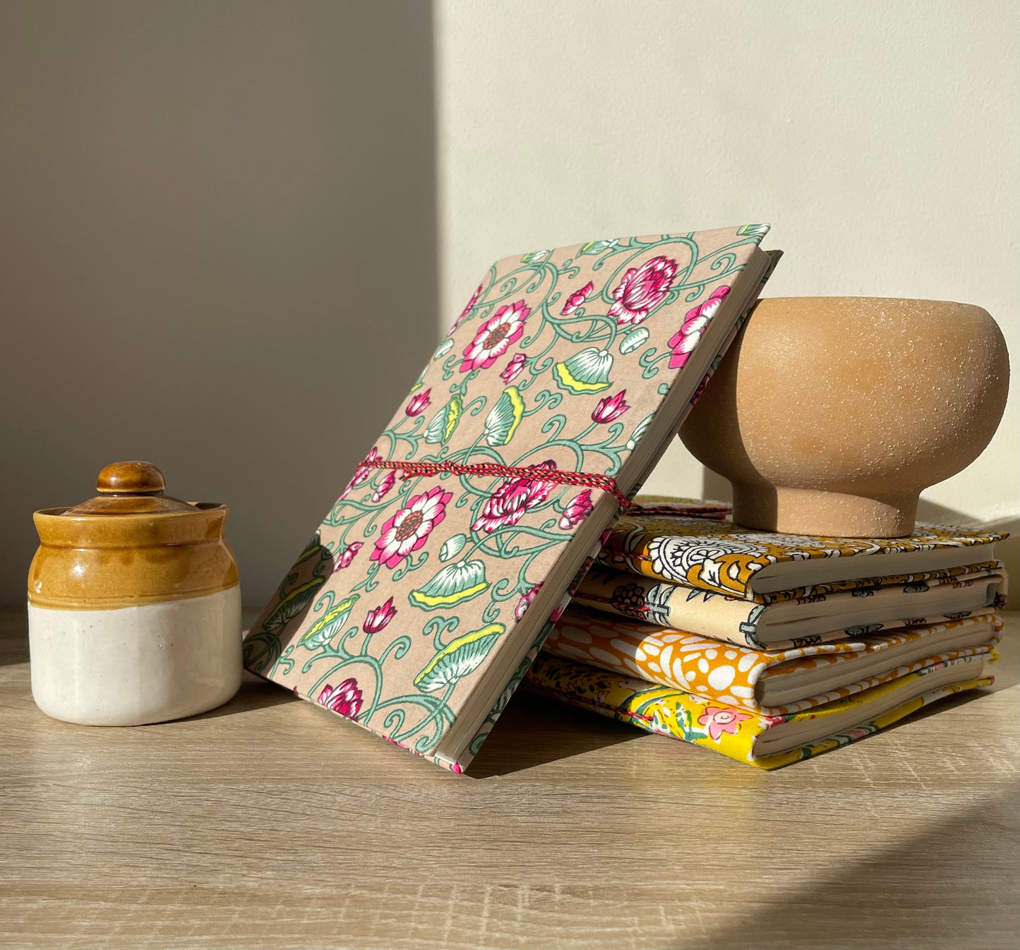 Myriad Myra - Fabric Cover, Handmade Blank Journal