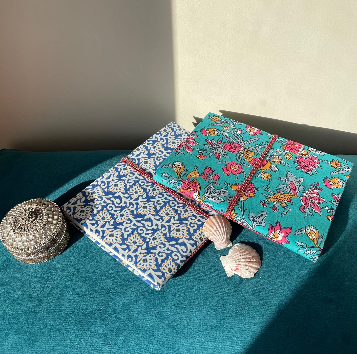 Royal Rani - Fabric Cover, Handmade Blank Journal