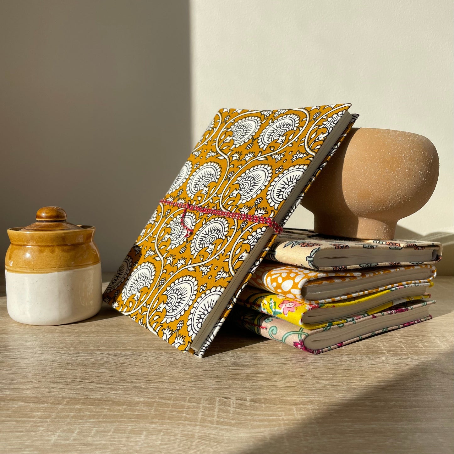 Boho Bali - Fabric Cover, Handmade Blank Journal