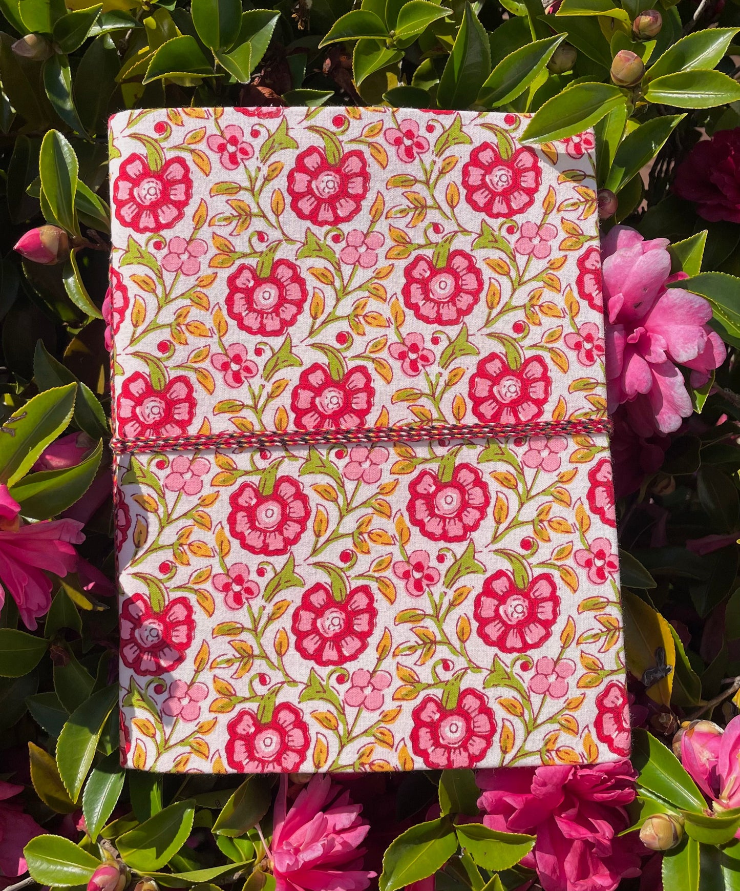 Gorgeous Gulabi - Fabric Cover, Handmade Blank Journal