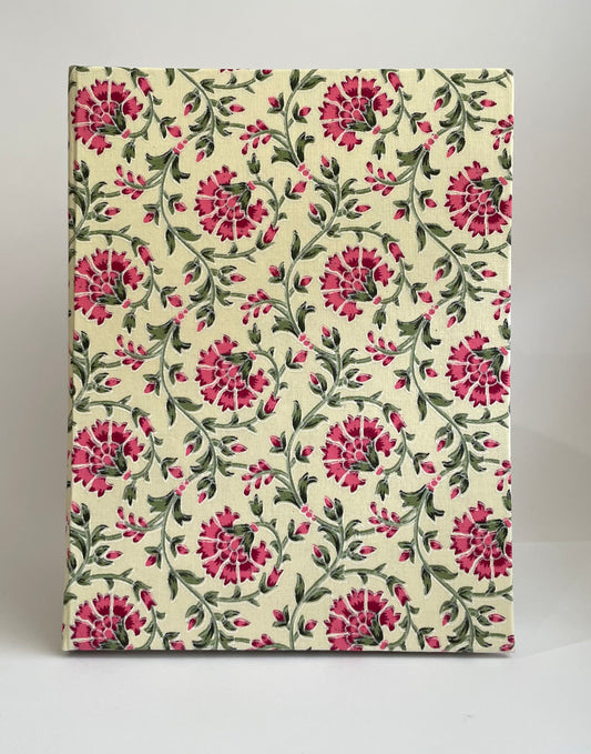 Charming Lara - Fabric Cover, Ruled Notebook